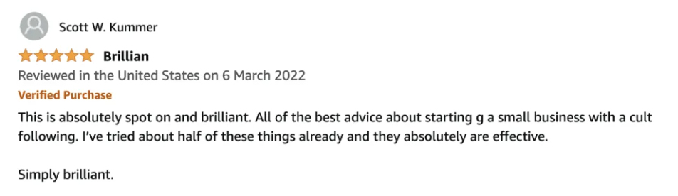 Amazon review — How To Start A Cult